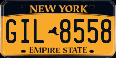 NY license plate GIL8558