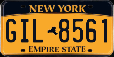 NY license plate GIL8561