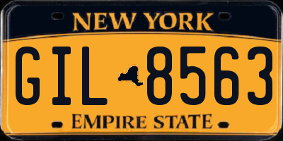 NY license plate GIL8563