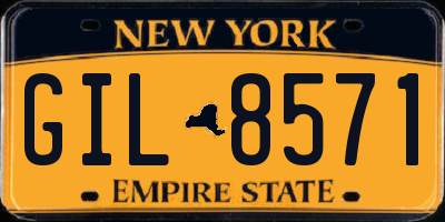 NY license plate GIL8571