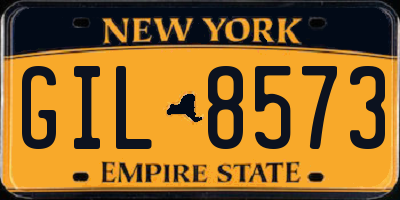 NY license plate GIL8573