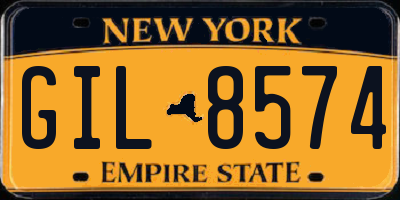 NY license plate GIL8574