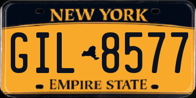 NY license plate GIL8577