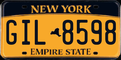 NY license plate GIL8598