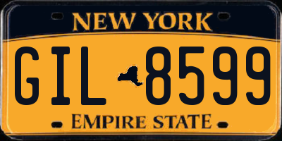 NY license plate GIL8599