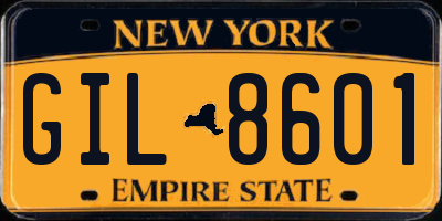 NY license plate GIL8601