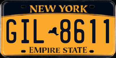 NY license plate GIL8611