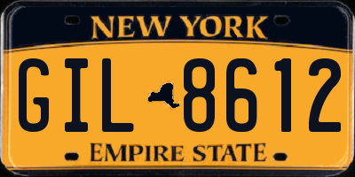 NY license plate GIL8612