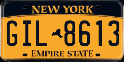 NY license plate GIL8613