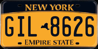 NY license plate GIL8626