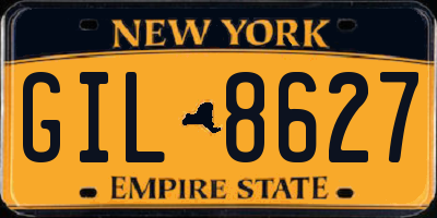 NY license plate GIL8627