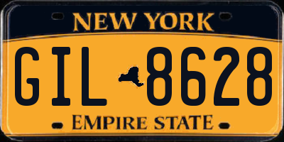 NY license plate GIL8628