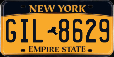 NY license plate GIL8629