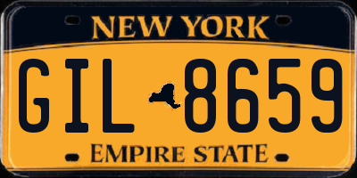 NY license plate GIL8659