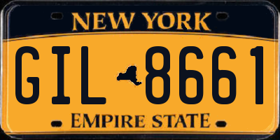 NY license plate GIL8661