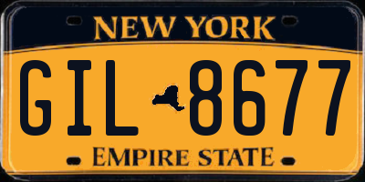 NY license plate GIL8677
