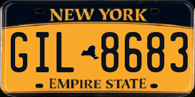 NY license plate GIL8683