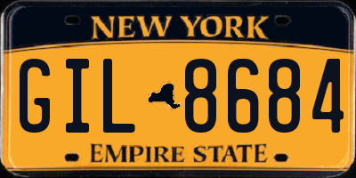 NY license plate GIL8684