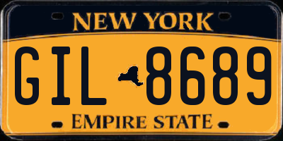 NY license plate GIL8689