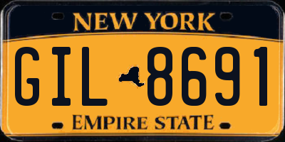 NY license plate GIL8691