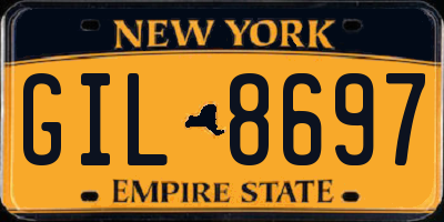 NY license plate GIL8697