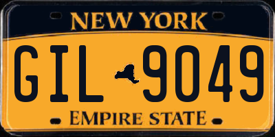 NY license plate GIL9049