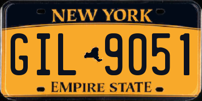 NY license plate GIL9051