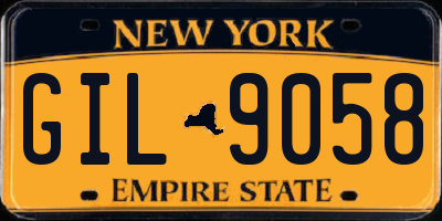 NY license plate GIL9058