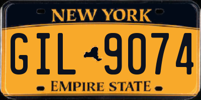 NY license plate GIL9074