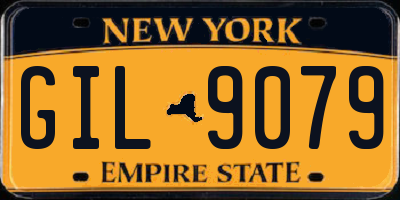 NY license plate GIL9079