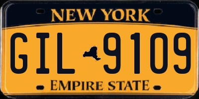 NY license plate GIL9109
