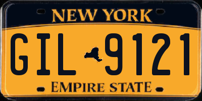 NY license plate GIL9121