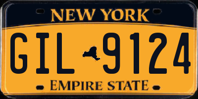 NY license plate GIL9124