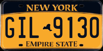 NY license plate GIL9130