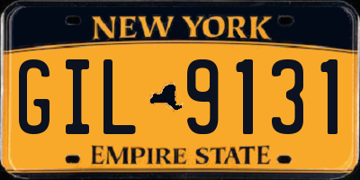 NY license plate GIL9131