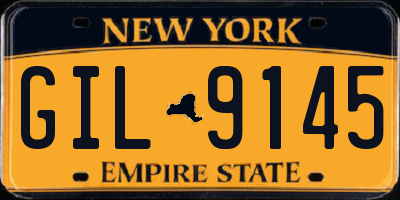 NY license plate GIL9145