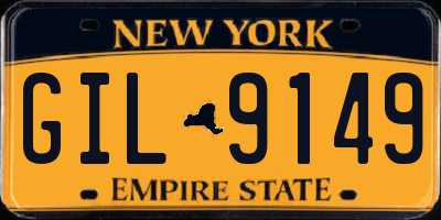 NY license plate GIL9149