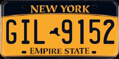 NY license plate GIL9152
