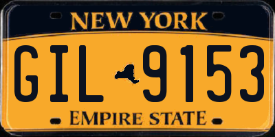 NY license plate GIL9153
