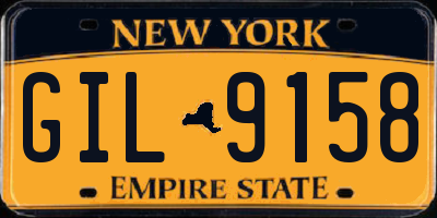 NY license plate GIL9158