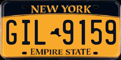 NY license plate GIL9159