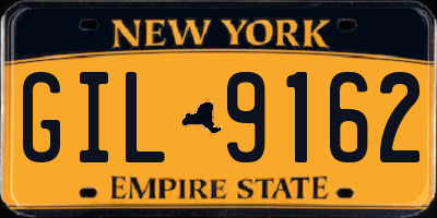 NY license plate GIL9162