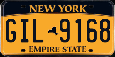 NY license plate GIL9168
