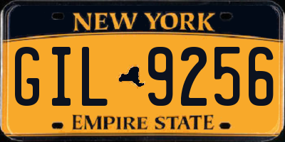 NY license plate GIL9256