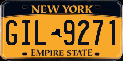 NY license plate GIL9271