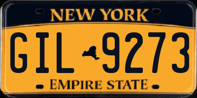 NY license plate GIL9273