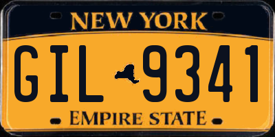 NY license plate GIL9341