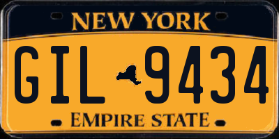 NY license plate GIL9434