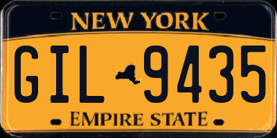 NY license plate GIL9435