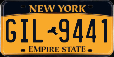 NY license plate GIL9441